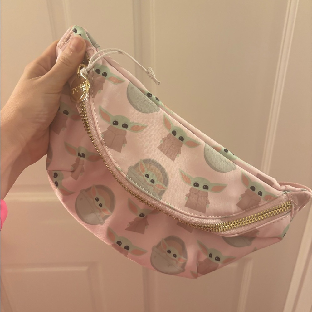 Pink Stoney Clover Baby Yoda Print Fanny
